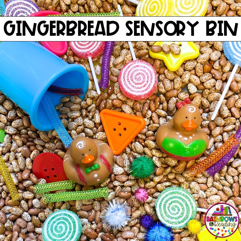 Gingerbread Sensory Bin